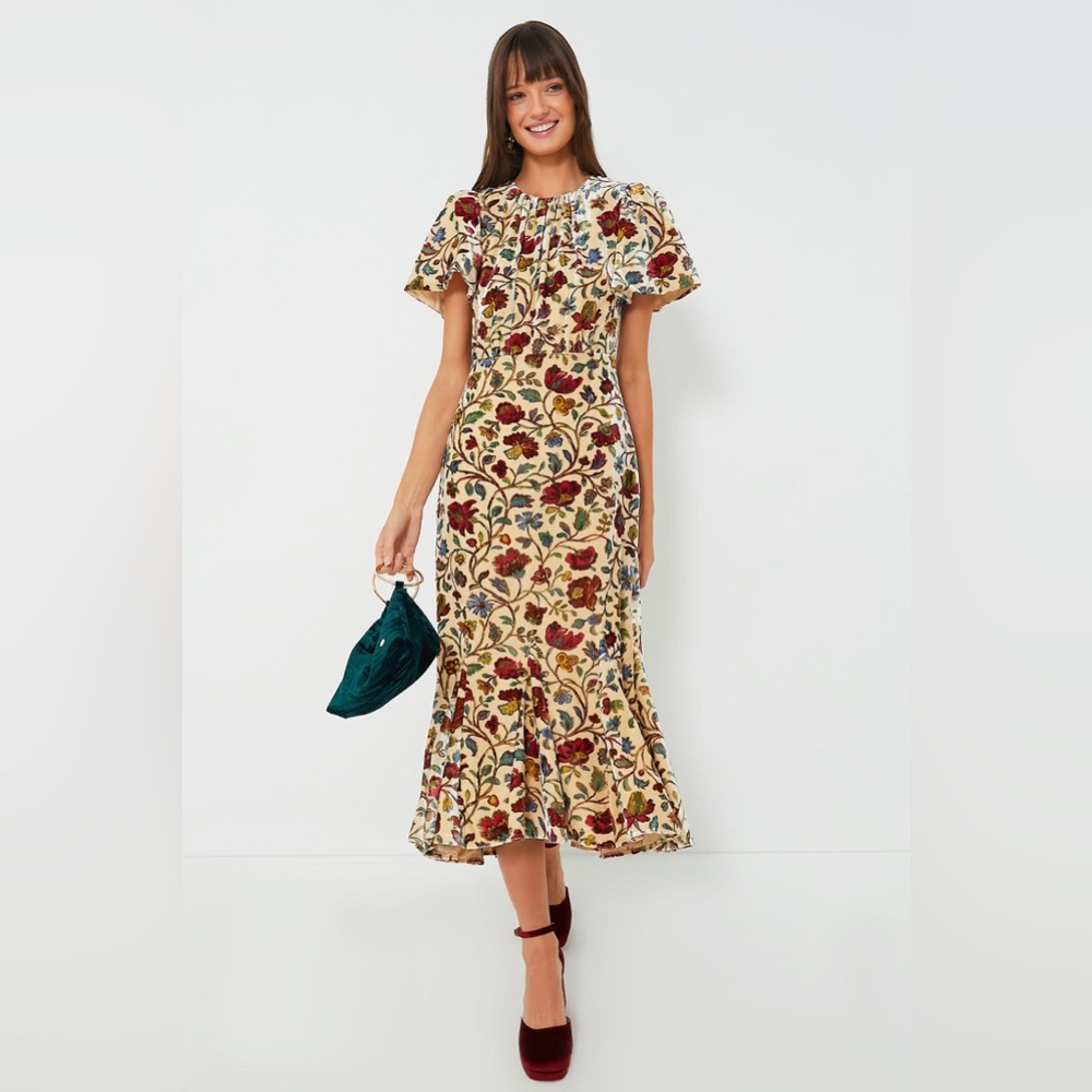 NWT Rhode Arabella Cream Vichy Rose Dress